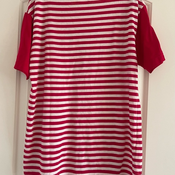 SPORTIV Women’s Red/White Striped Nautical Themed Short Sleeve-Size XL - Picture 2 of 4